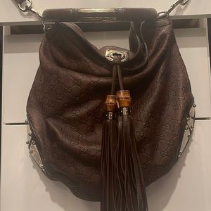 Gucci brown leather bag